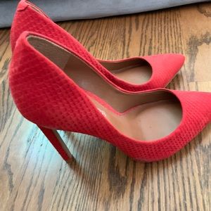Also red stiletto heels